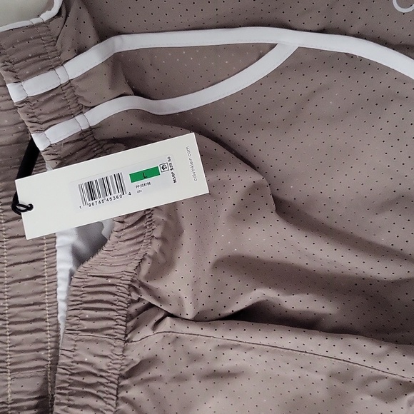 Calvin Klein Women's Athletic Tan Shorts With Built In Underwear - Picture 3 of 5